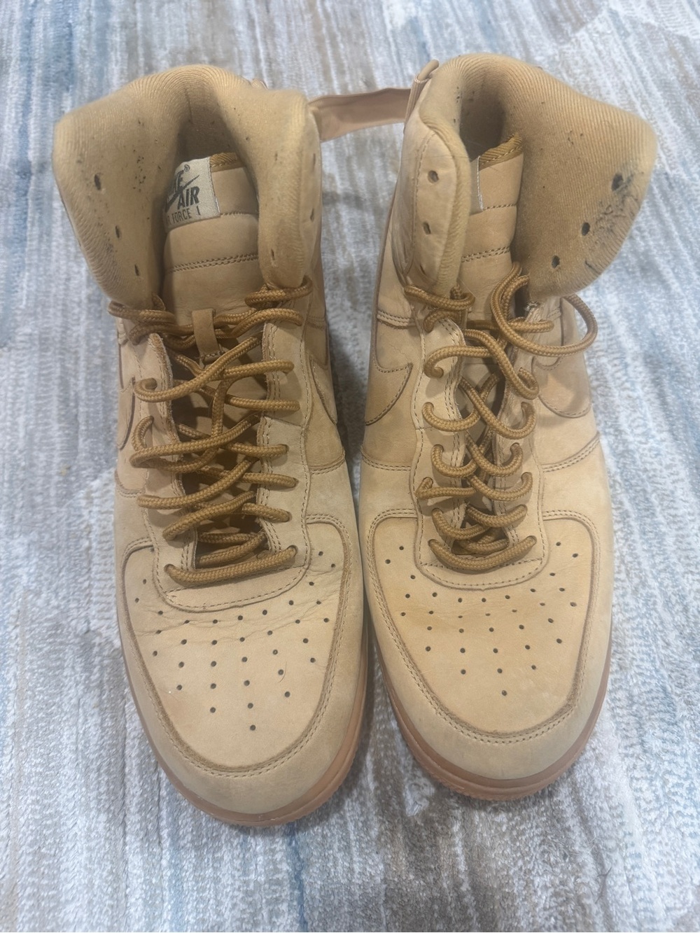 Nike High-Top Sneakers in Wheat Tan